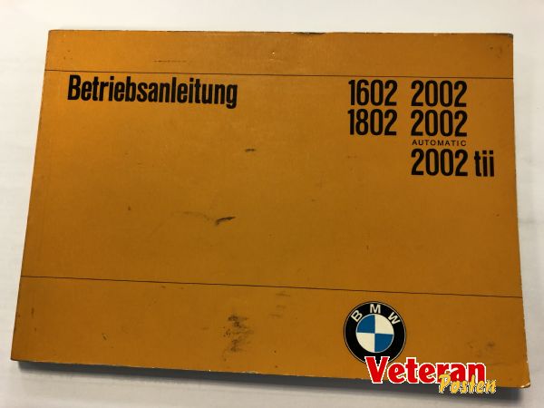 BMW 1602 Instruktion 